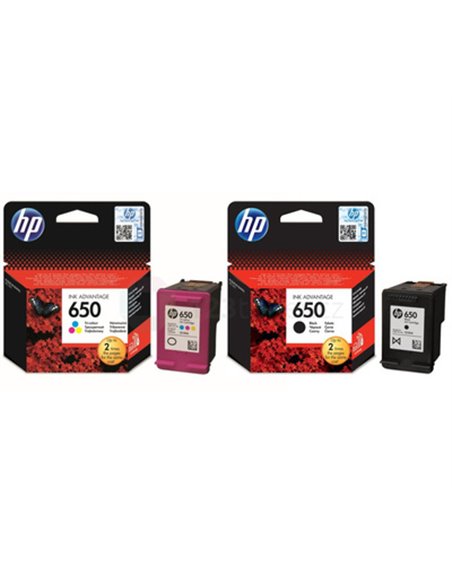 HP 650 (CZ101AE) Black Ink Cartridge for DeskJet 2515/3515 AiO, 360 pages