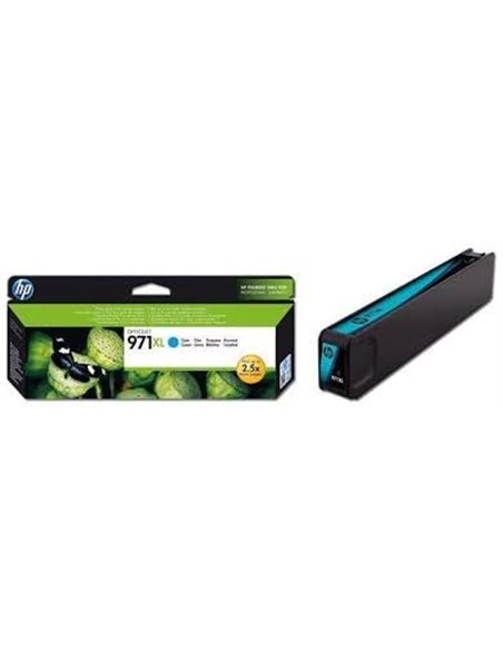 HP 971XL (CN626AE) High Yield Cyan Ink Cartridge for HP Officejet Pro X476dw, HP Officejet Pro X576dw, HP Officejet Pro X451d...