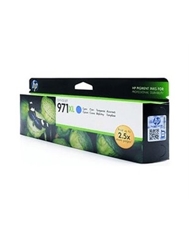 HP 971XL (CN626AE) High Yield Cyan Ink Cartridge for HP Officejet Pro X476dw, HP Officejet Pro X576dw, HP Officejet Pro X451d...