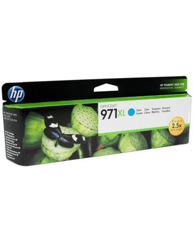 HP 971XL (CN626AE) High Yield Cyan Ink Cartridge for HP Officejet Pro X476dw, HP Officejet Pro X576dw, HP Officejet Pro X451d...
