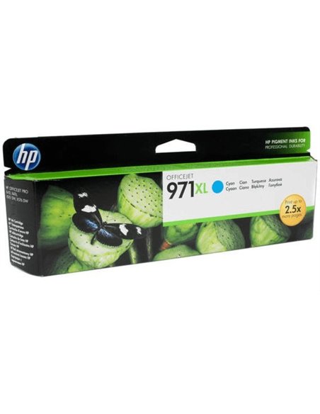 HP 971XL (CN626AE) High Yield Cyan Ink Cartridge for HP Officejet Pro X476dw, HP Officejet Pro X576dw, HP Officejet Pro X451d...