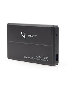 Gembird EE2-U3S-2, External enclosure for 2.5'' SATA HDD with USB3.0(5Gb/s) interface, Black