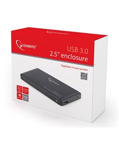 Gembird EE2-U3S-2, External enclosure for 2.5'' SATA HDD with USB3.0(5Gb/s) interface, Black 2