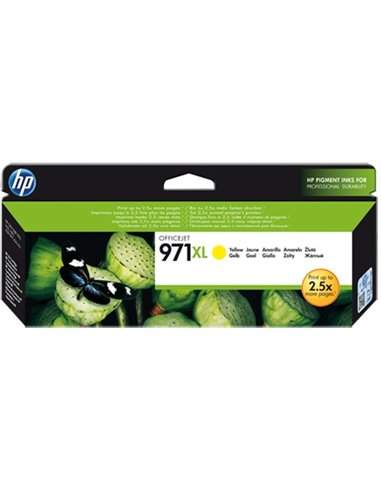 HP 971XL (CN628AE) High Yield Yellow Ink Cartridge for HP Officejet Pro X476dw, HP Officejet Pro X576dw, HP Officejet Pro X45...