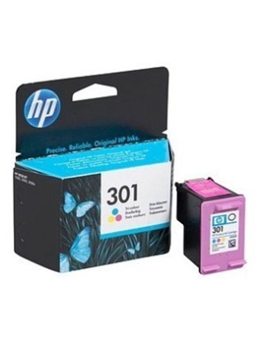 HP 301 (CH562EE) Tri-color Ink Cartridge, 165 pages for HP DESKJET 1000, 1050, 1050A, 2000, 2050, 2050A, 2054A, 3000, 3050, 3...