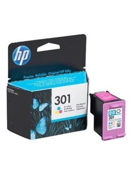 HP 301 (CH562EE) Tri-color Ink Cartridge, 165 pages for HP DESKJET 1000, 1050, 1050A, 2000, 2050, 2050A, 2054A, 3000, 3050, 3...