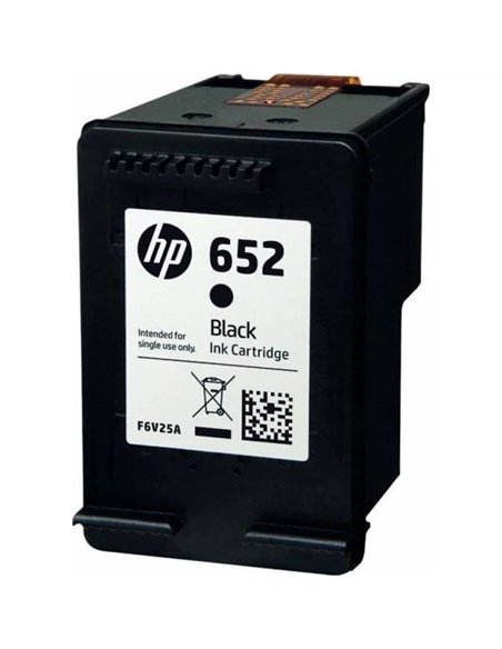 HP 652 (F6V25AE) Black Original Ink Cartridge for HP DeskJet Ink Advantage 4675, 1115, 2135, 3635, 3835, 4535, 5075, 5275) 36...