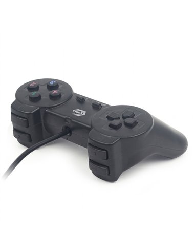 Gembird JPD-UB-01 Universal programmable gamepad, 4-way D-pad and 10 buttons, USB 2.0, 1.45m, Black
