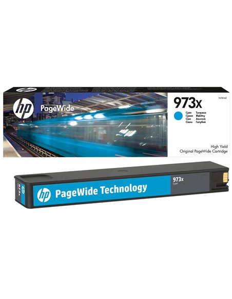 HP 973X (F6T81AE) High Yield Cyan Original PageWide Cartridge for HP PageWide Pro 452dw HP PageWide Pro 477dw, 7000 p.