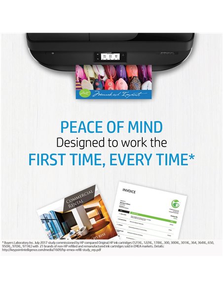 HP 651 (C2P10AE) Black Ink Cart for HP Deskjet Ink Advantage 5575 , HP DeskJet Ink Advantage 5645, 600p.