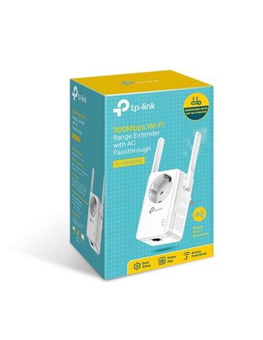 Усилитель сети TP-LINK TL-WA860RE / N300 / Wi-Fi4 / 1 Lan Port / 2 external antennas