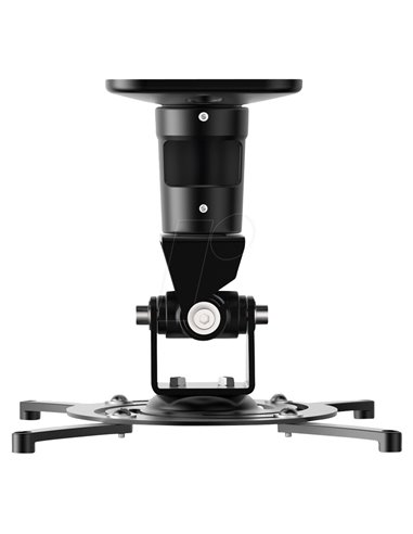 PureMounts PM-SPIDER-PLUS-B Suspension Bracket for Projector, Ceiling to Projector 225mm, tilt: +/- 180°, swivel:180°, rotade...