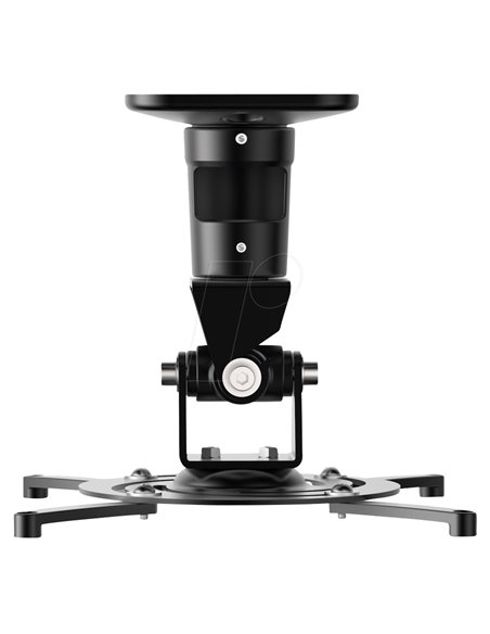 PureMounts PM-SPIDER-PLUS-B Suspension Bracket for Projector, Ceiling to Projector 225mm, tilt: +/- 180°, swivel:180°, rotade...