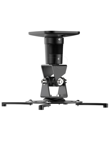 PureMounts PM-SPIDER-PLUS-B Suspension Bracket for Projector, Ceiling to Projector 225mm, tilt: +/- 180°, swivel:180°, rotade...