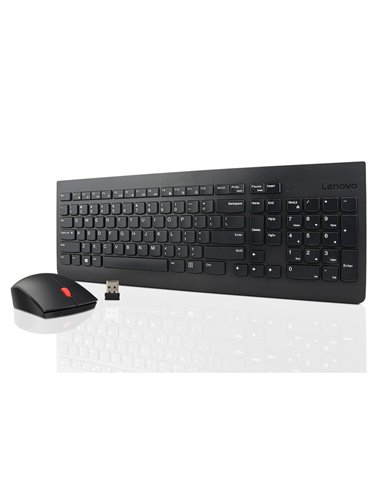 Lenovo Essential Wired Keyboard and Mouse Combo, USB, Black.