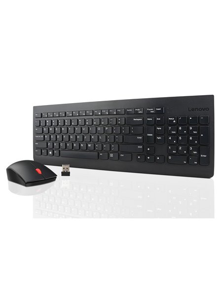 Lenovo Essential Wired Keyboard and Mouse Combo, USB, Black.