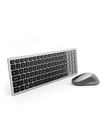 Dell Premier Multi-Device Wireless Keyboard and Mouse - KM7120W - Russian (QWERTY), Dual mode RF 2.4 GHz and Bluetooth 5.0, S...