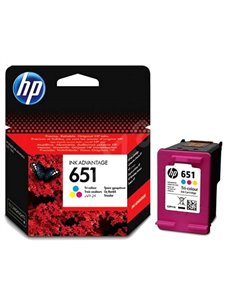 HP 651 (C2P11AE) Color Ink Cart (c/m/y) for HP Deskjet Ink Advantage 5575 , HP DeskJet Ink Advantage 5645, 300p.