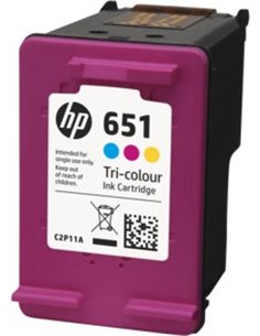 HP 651 (C2P11AE) Color Ink Cart (c/m/y) for HP Deskjet Ink Advantage 5575 , HP DeskJet Ink Advantage 5645, 300p. 2