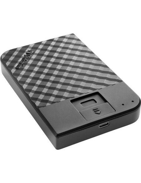 2.5” External HDD 1.0TB (USB3.1/USB-C) Verbatim ”Fingerprint Secure”, Black, 256-bit AES hardware security encryption with f...