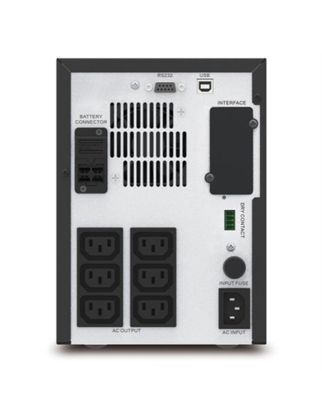 APC Easy-UPS SMV1000CAI,1000VA/700W, AVR, Line interactive, 6 x IEC Sockets (all 6 Battery Backup + Surge Protected), Intelli...