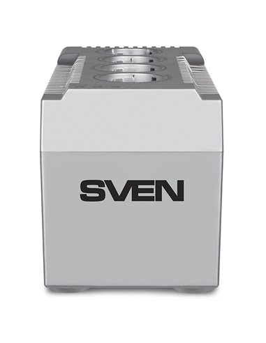 SVEN VR-F1500, 500W, Automatic Voltage Regulator, 4x Schuko outlets, Input voltage: 180-285V, Output voltage: 230V ± 10%, inp...