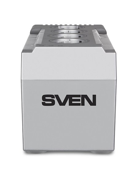 SVEN VR-F1500, 500W, Automatic Voltage Regulator, 4x Schuko outlets, Input voltage: 180-285V, Output voltage: 230V ± 10%, inp...