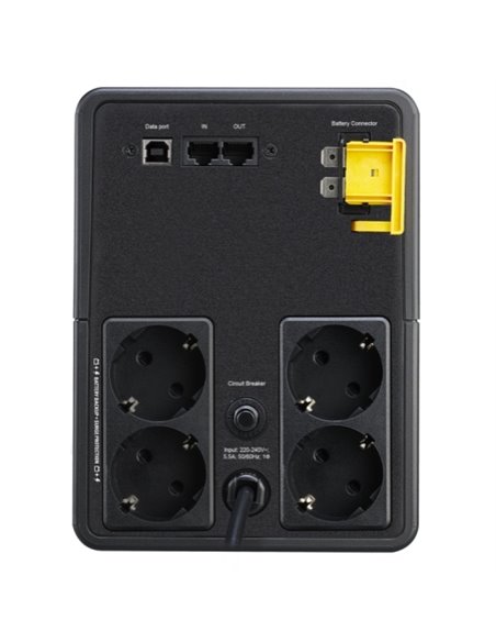 APC Back-UPS BX1600MI-GR, 1600VA/900W, AVR, 4 x CEE 7/7 Schuko (all 4 Battery Backup + Surge Protected), RJ 45 Data Line Prot...