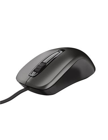 Trust Carve Optical Mouse, 1200 dpi, 3 button, USB, Black