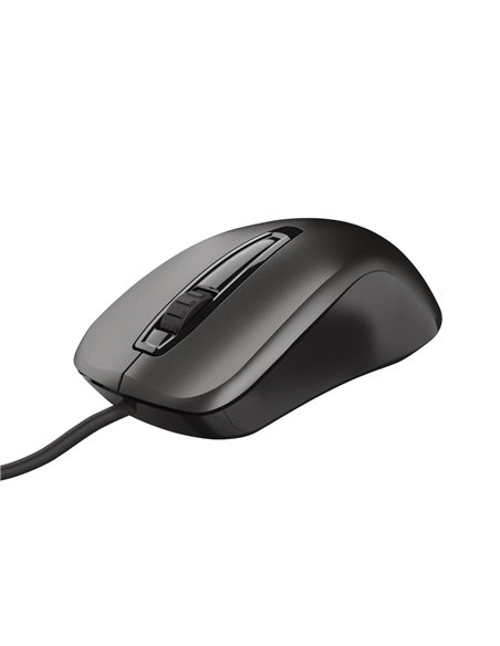 Trust Carve Optical Mouse, 1200 dpi, 3 button, USB, Black