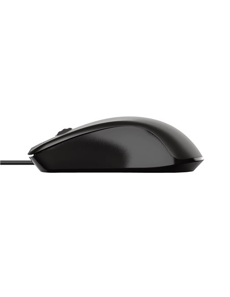 Trust Carve Optical Mouse, 1200 dpi, 3 button, USB, Black