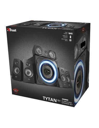 Boxe Gaming 5.1 Trust GXT 658 Tytan, Black / 180W / 3,5 AUX