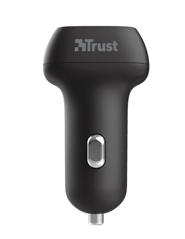 USB Car Charger - Trust Qmax 30W Ultra-Fast Dual USB Car Charger with QC3.0, Fast-charge with up to 12W power or ultra-fast c...