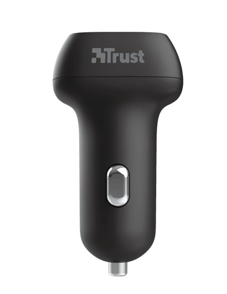 USB Car Charger - Trust Qmax 30W Ultra-Fast Dual USB Car Charger with QC3.0, Fast-charge with up to 12W power or ultra-fast c...