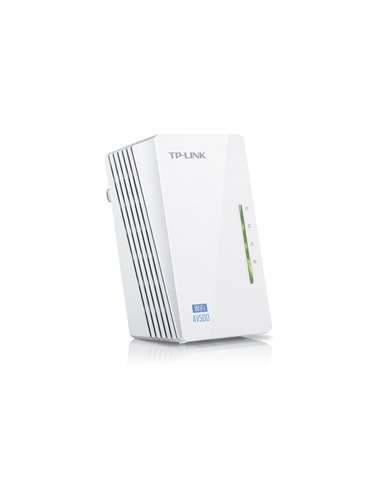TP-LINK TL-WPA4220 N300 AV600 Powerline Adapter, Compact Size, 300Mbps Powerline Datarate, 1 Lan Port, Power Socket, HomePlu...