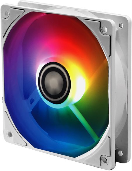 120mm Case Fan - XILENCE Performance A+ Series ”XPF120.W.ARGB” White ARGB LED Fan: 120x120x25mm, 500~1500rpm, <18~32.5dBa, 70...