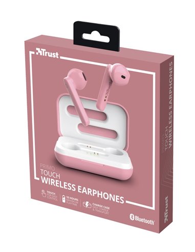 Casti Trust Primo Touch Bluetooth / Pink