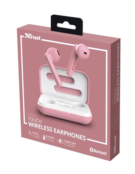 Casti Trust Primo Touch Bluetooth / Pink