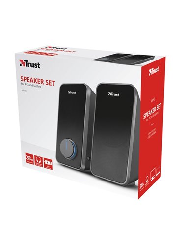 Boxe 2.0 Trust Arys Black / 28W / 3,5 AUX / USB power