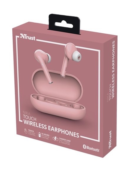 Наушники Trust Nika Touch Bluetooth / Pink Наушники Trust Nika Touch Bluetooth / Pink
