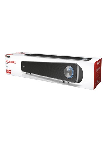 Soundbar Trust Arys Black / 12W / 3,5 AUX / USB power