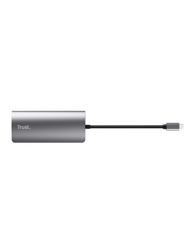 Многопортовый Адаптер Trust Dalyx/ USB-C/ 1xUSB-C/ 2xUSB-A/ HDMI/ RJ45/ SD/ microSD