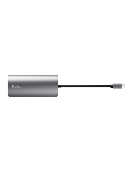 Adaptor Multiport Trust Dalyx/ USB-C/ 1xUSB-C/ 2xUSB-A/ HDMI/ RJ45/ SD/ microSD Adaptor Multiport Trust Dalyx/ USB-C/ 1xUSB-C/ 2xUSB-A/ HDMI/ RJ45/ SD/ microSD