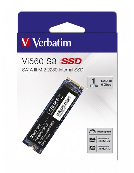 M.2 SATA SSD Verbatim Vi560 S3 1.0TB M.2 SATA SSD Verbatim Vi560 S3 1.0TB