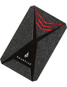 2.5” External SSD 512GB Surefire GX3 Gaming SSD (by Verbatim), USB 3.2 Gen 1, Black/Red, Includes USB-C Adapter, Ultra-small... 2