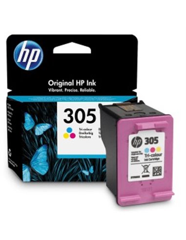 HP 305 (3YM60AE) Tri-color Original Ink for HP DeskJet 2710, HP DeskJet 2720 ,HP DeskJet 2721, HP DeskJet 2722, HP DeskJet 27...