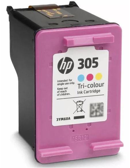 HP 305 (3YM60AE) Tri-color Original Ink for HP DeskJet 2710, HP DeskJet 2720 ,HP DeskJet 2721, HP DeskJet 2722, HP DeskJet 27...