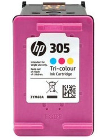 HP 305 (3YM60AE) Tri-color Original Ink for HP DeskJet 2710, HP DeskJet 2720 ,HP DeskJet 2721, HP DeskJet 2722, HP DeskJet 27...