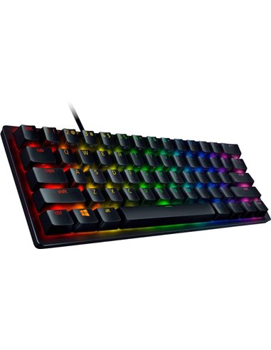 RAZER Huntsman Mini Gaming Keyboard, 60% Form Factor, Clicky Optical Switch - Red, Doubleshot PBT Keycaps With Side-Printed S...