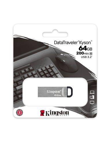 Flash Drive USB Kingston DataTraveler Kyson 64GB/ 200 MB/s